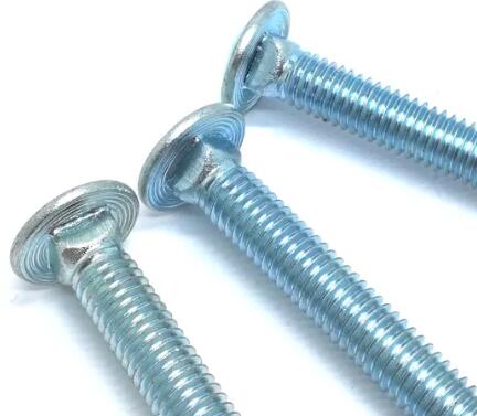 Fijaciones Carro Redondeadas Juego De Pernos De Carro Galvanizados 3/8-16 X 6 Pulgadas - Incluye Arandelas Y Tuercas Hexagonales Tornillería Acero